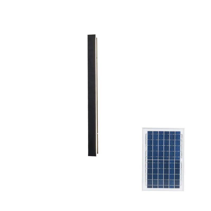 Long Strip Solar Outdoor Wall Sconce - LED Light for Front Porch