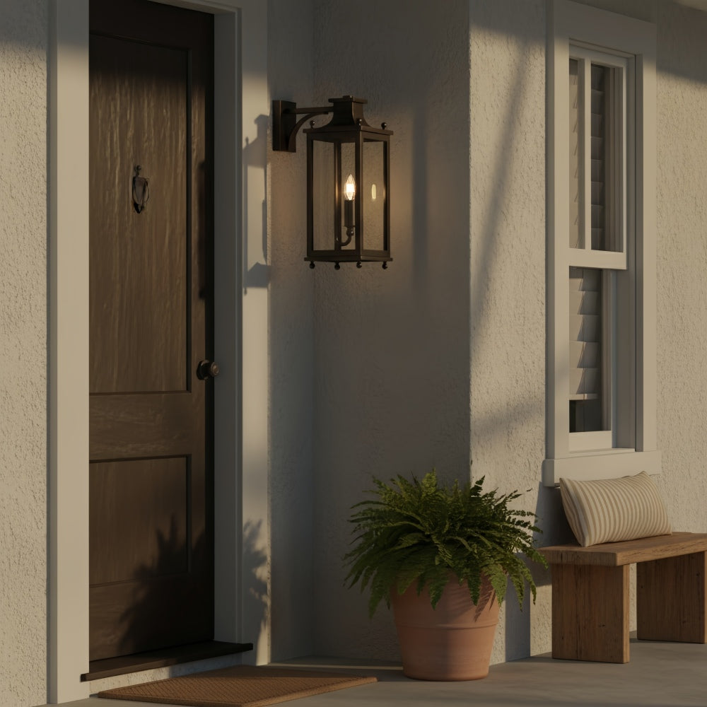 Yolvira Metal Outdoor Lantern Wall Light - Versatile Sconce for Patio