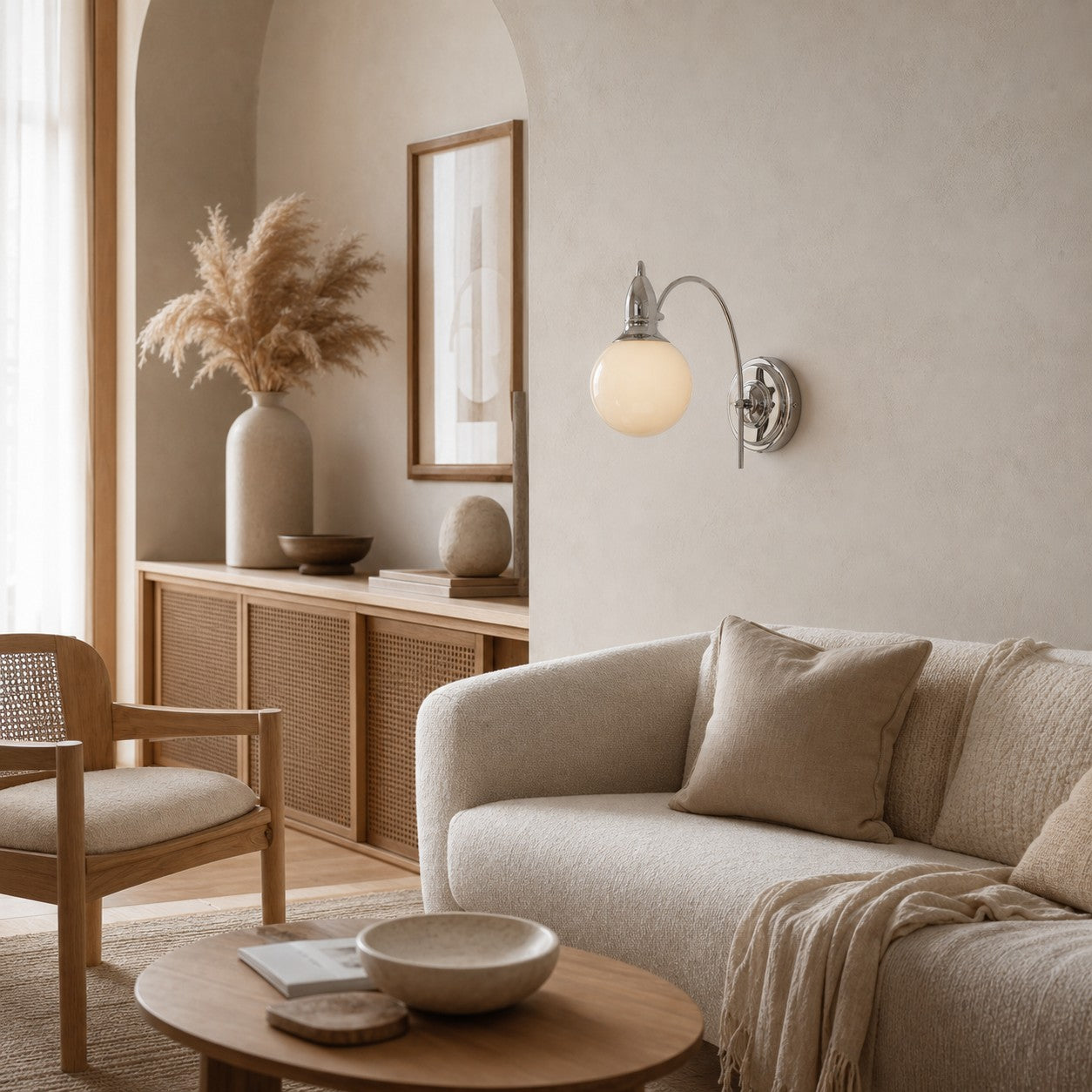 Bauhaus milk coffee glass wall lamp view 5