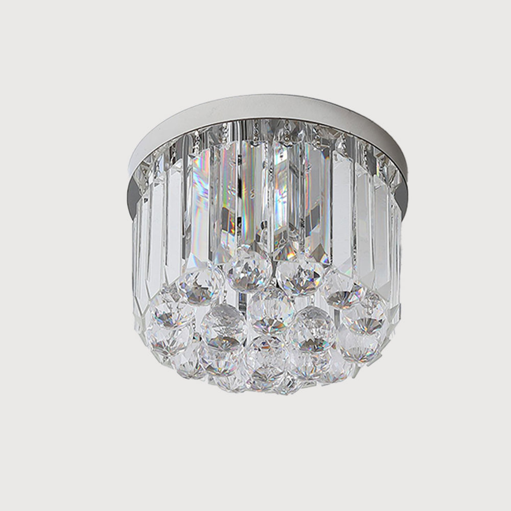Luxury Crystal Ceiling Light - Modern Square Fixture for Living Room