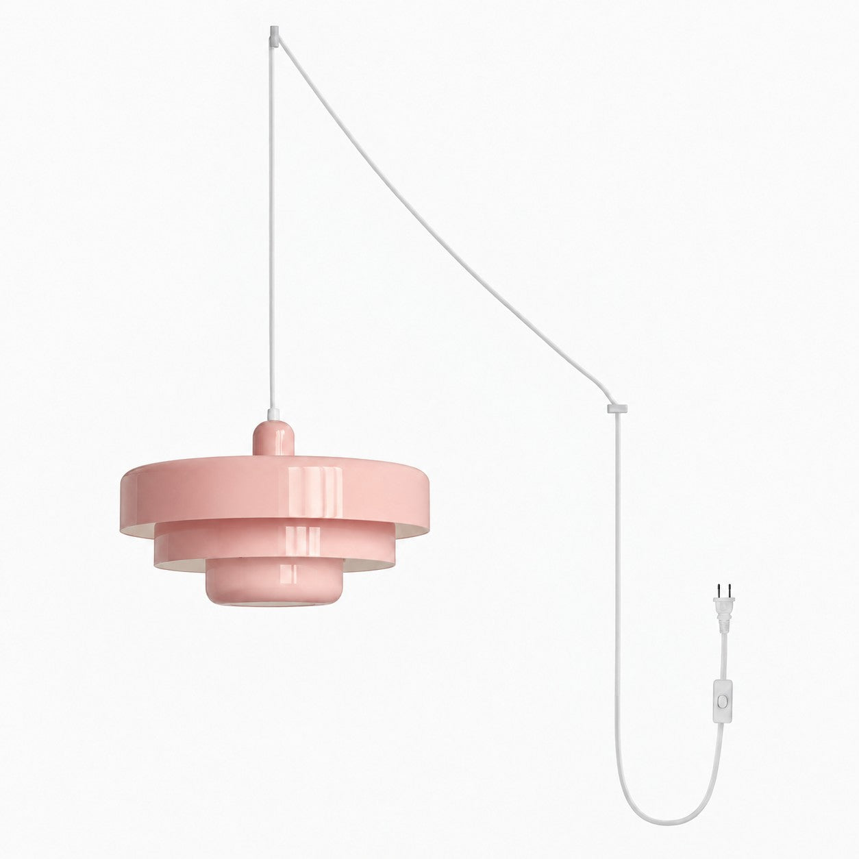Retro Bauhaus Plug-In Pendant Light