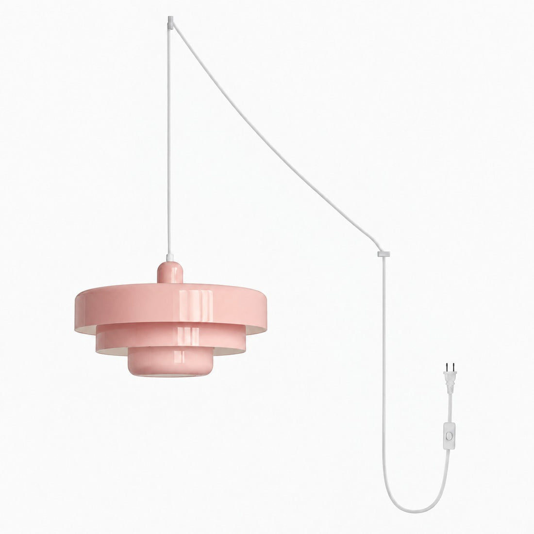 Retro Bauhaus Plug-In Pendant Light