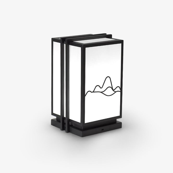Mountain Outdoor Post Light - Stainless Steel Acrylic Minimalist Lamp
