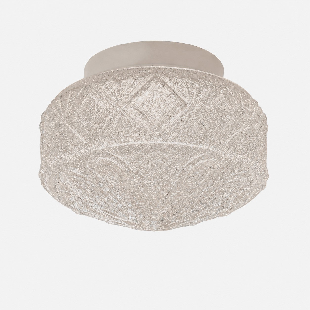 Textured sand glass flush mount ceiling light