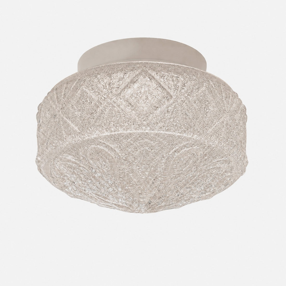 Textured sand glass flush mount ceiling light