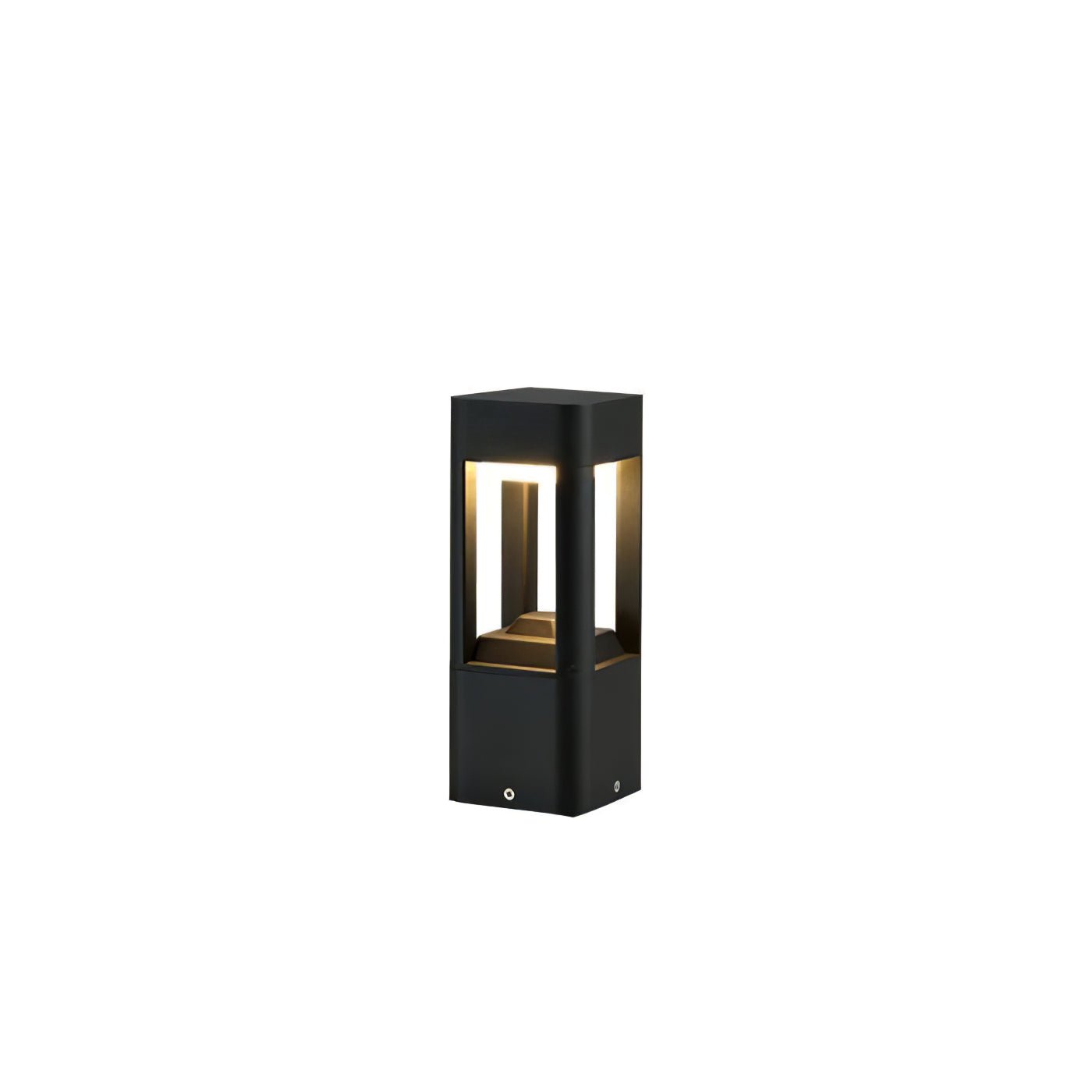 Rectangular Garden Bollard Light - Modern LED Lamp for Pathway