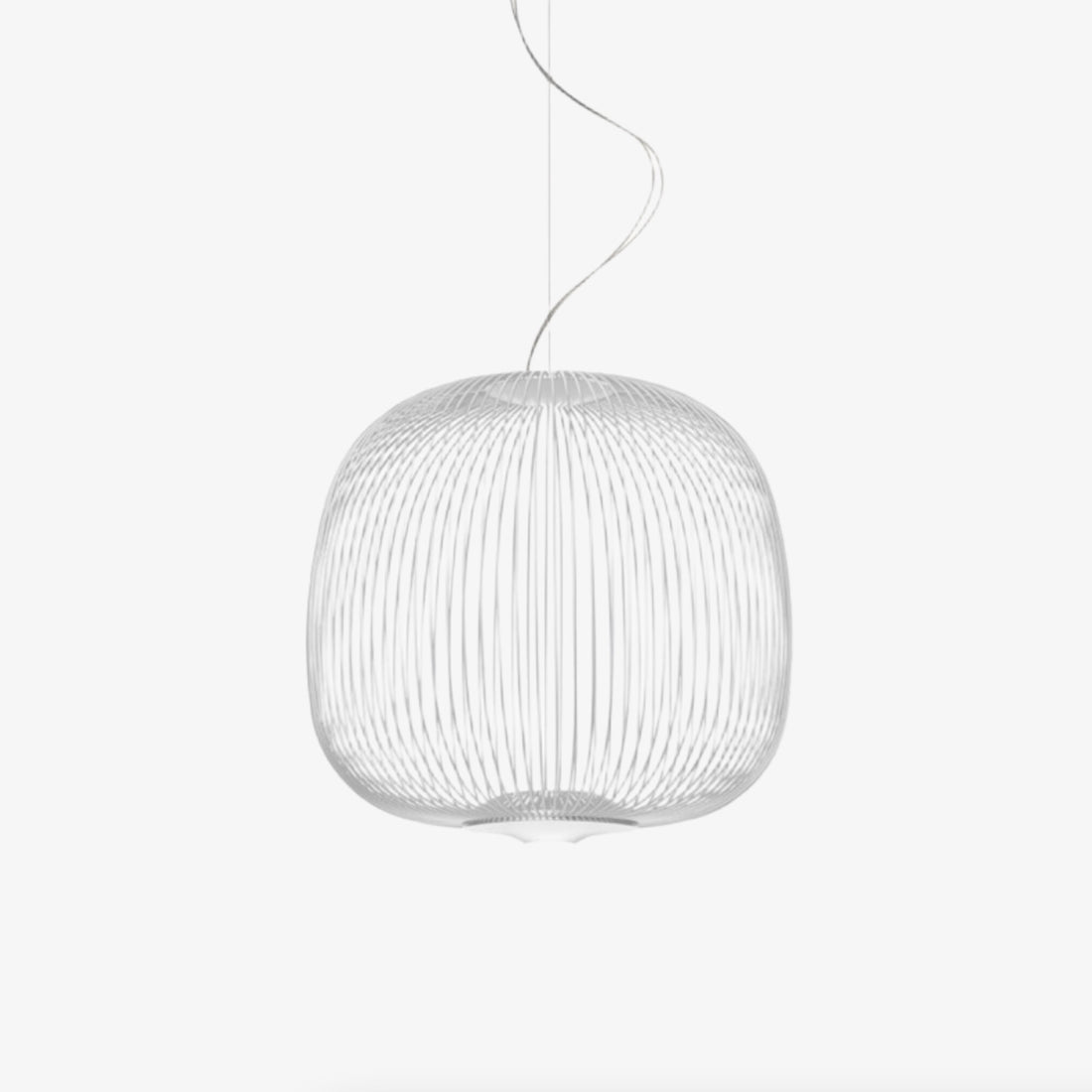 Radiloop Minimalist Suspension Lamp - Metal Lantern-Inspired Design for Dining Room N48