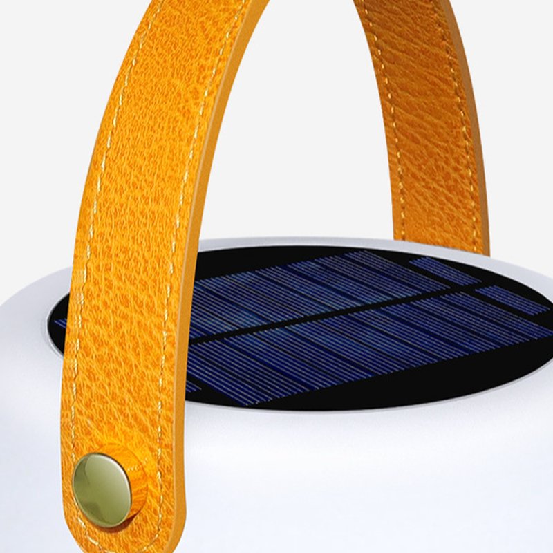 Tragbare Laternen-Tischlampe – Schlankes Weiß – Solarbetrieben wiederaufladbar