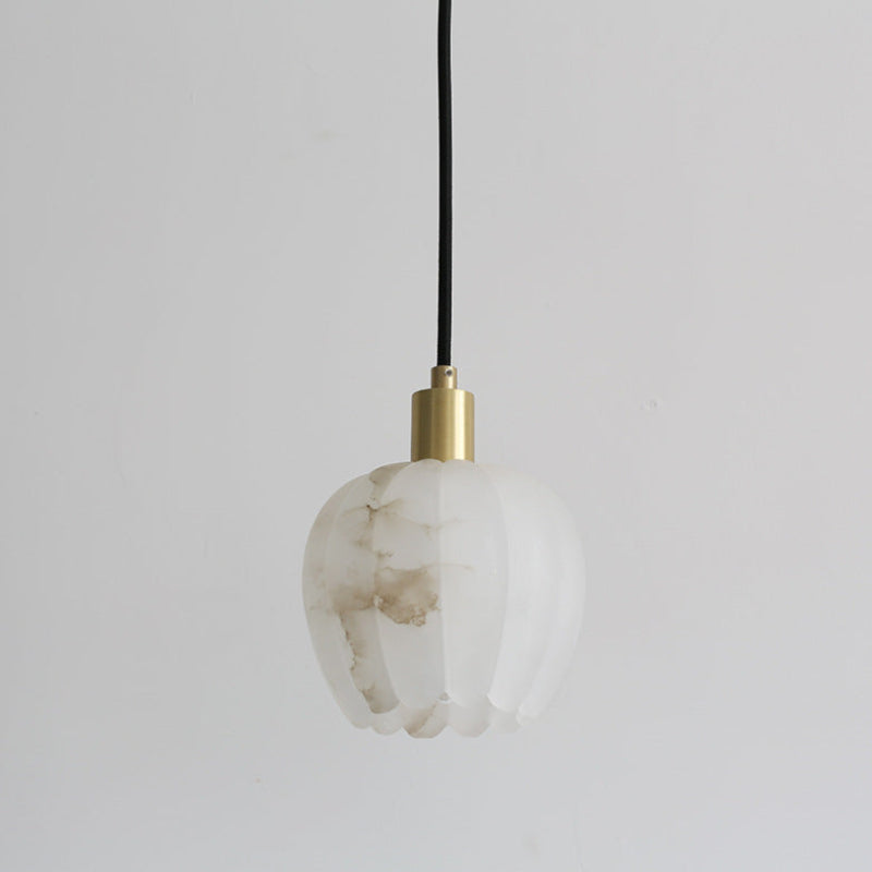 Modern Bud Alabaster Pendant Light