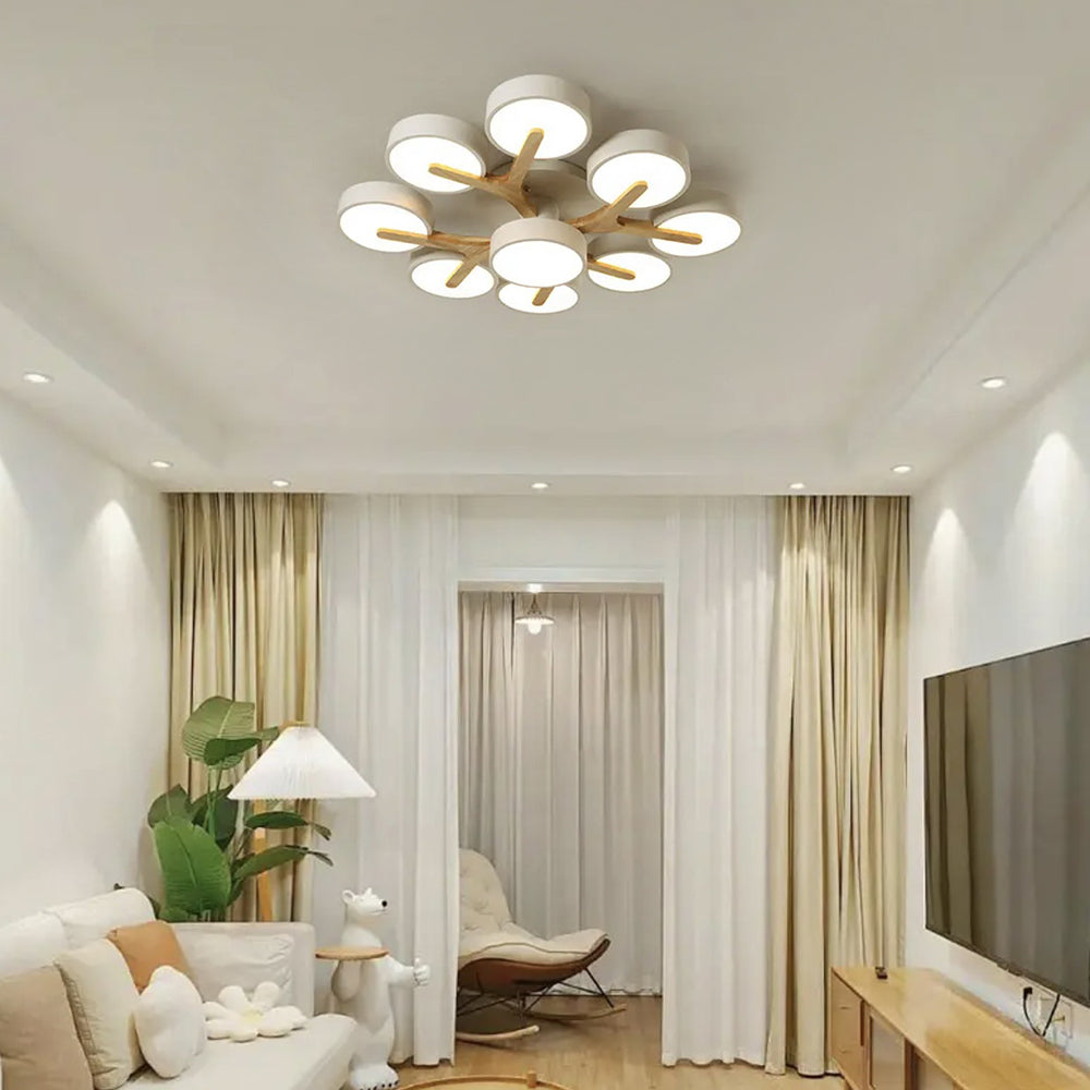 Contemporary Luxurious Ceiling Light - Acrylic Fixture for Living Room
