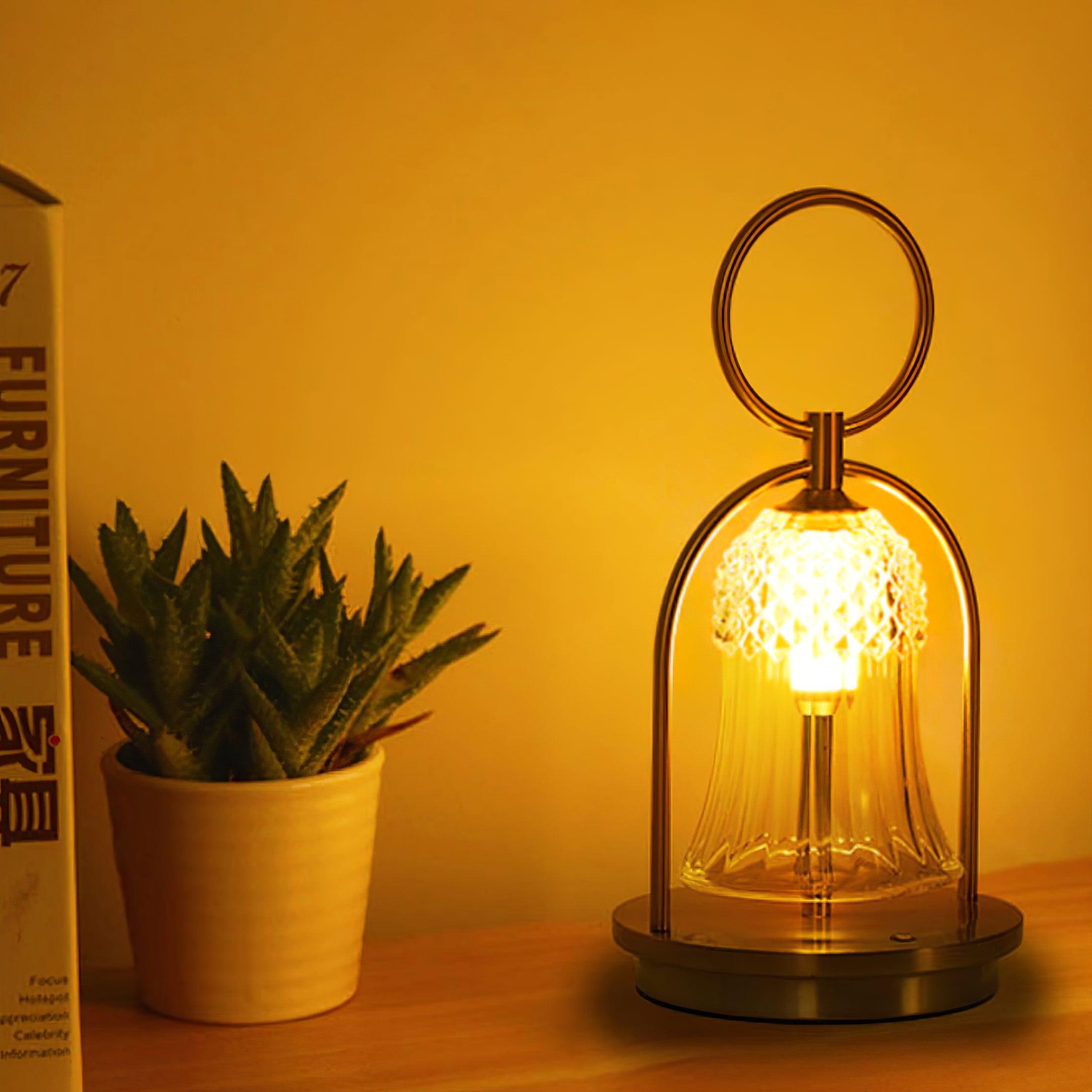 Tragbare Akku-Tischlampe – Wiederaufladbares LED-Licht für Zuhause &amp; Draußen