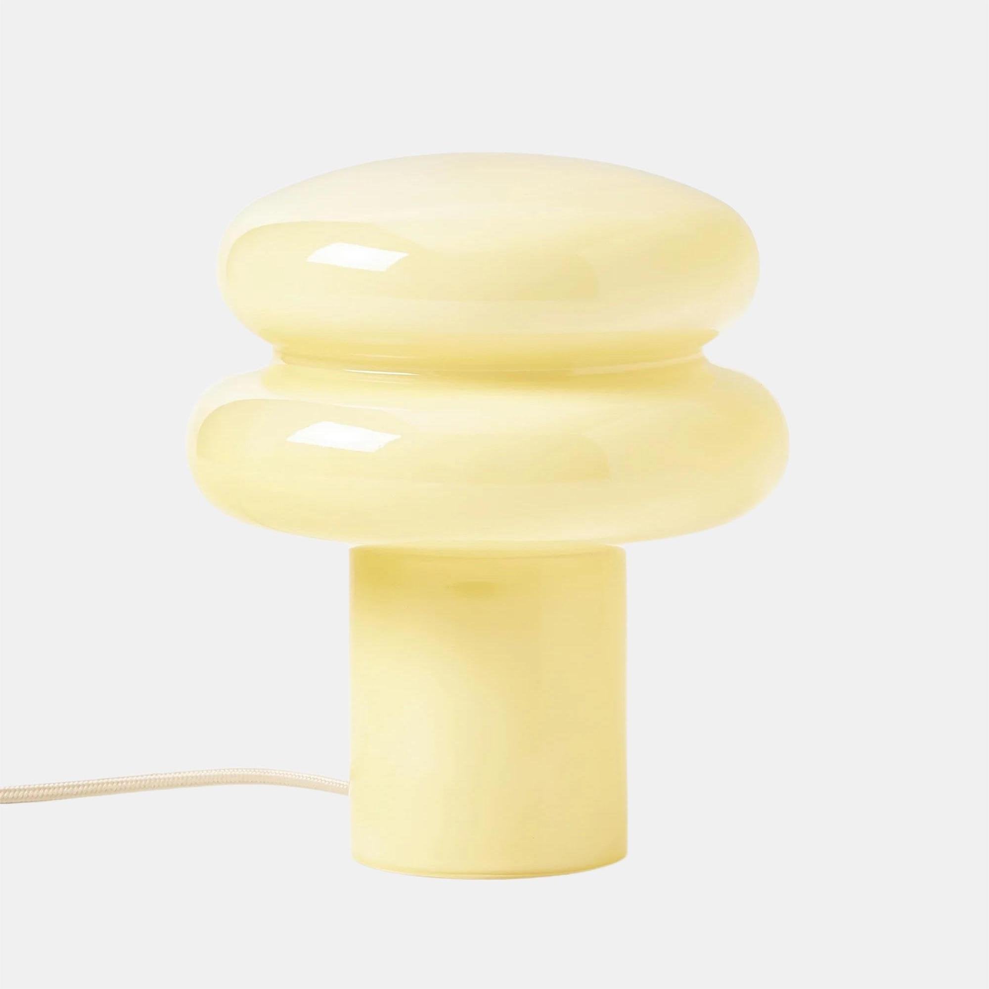 Orra Kleine Opal-Tischlampe - Pilzglaslampe fürs Wohnzimmer