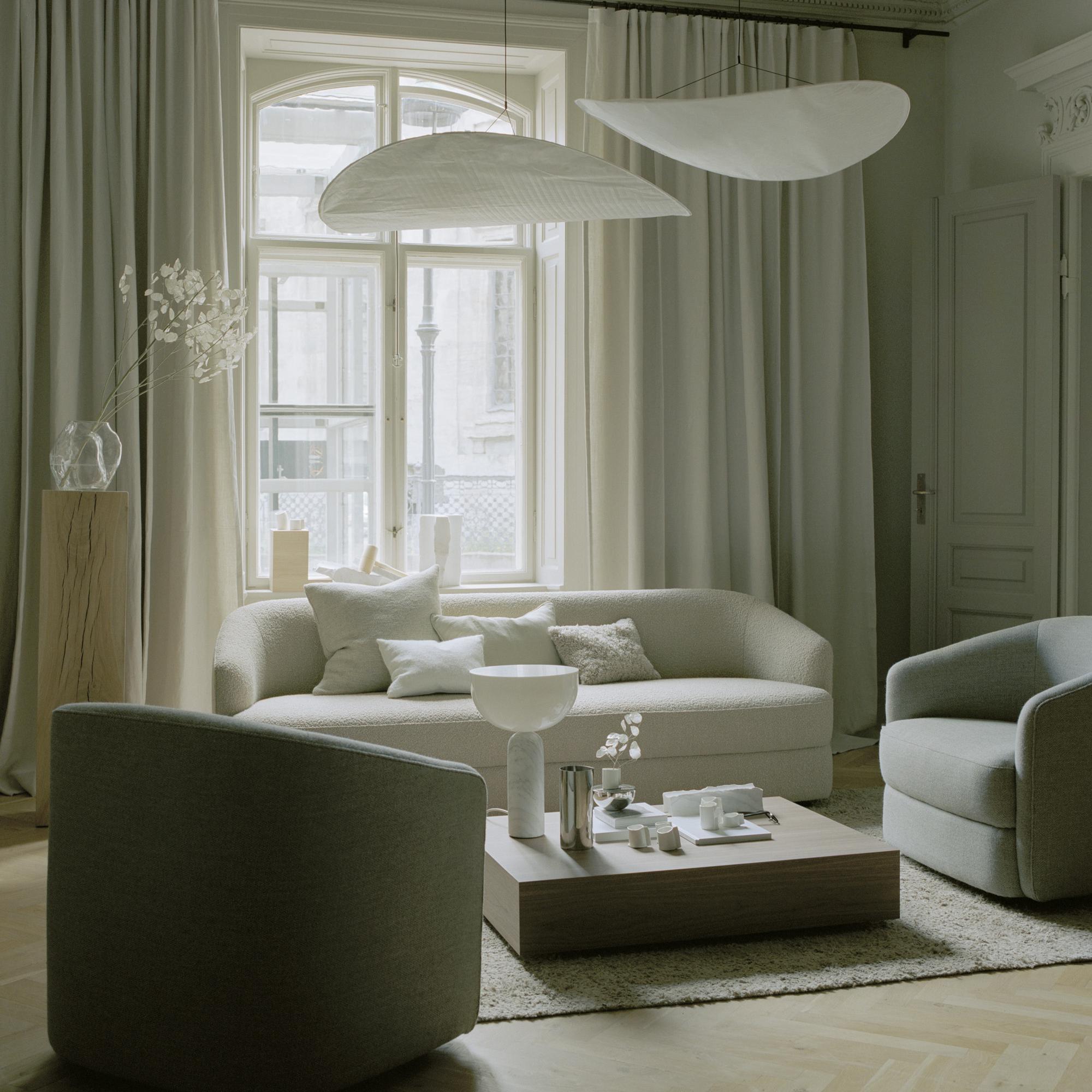 Cloudlike Mulberry Silk Plug-In Pendant Light