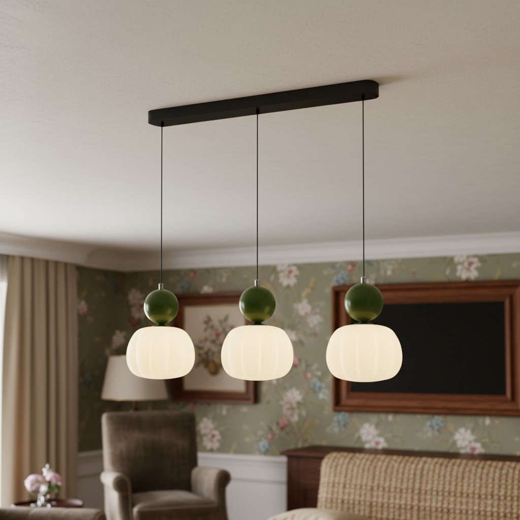 Ornavigo Geometric Art Deco Pendant Light - Modern Bauhaus Orb Style for Kitchen Island