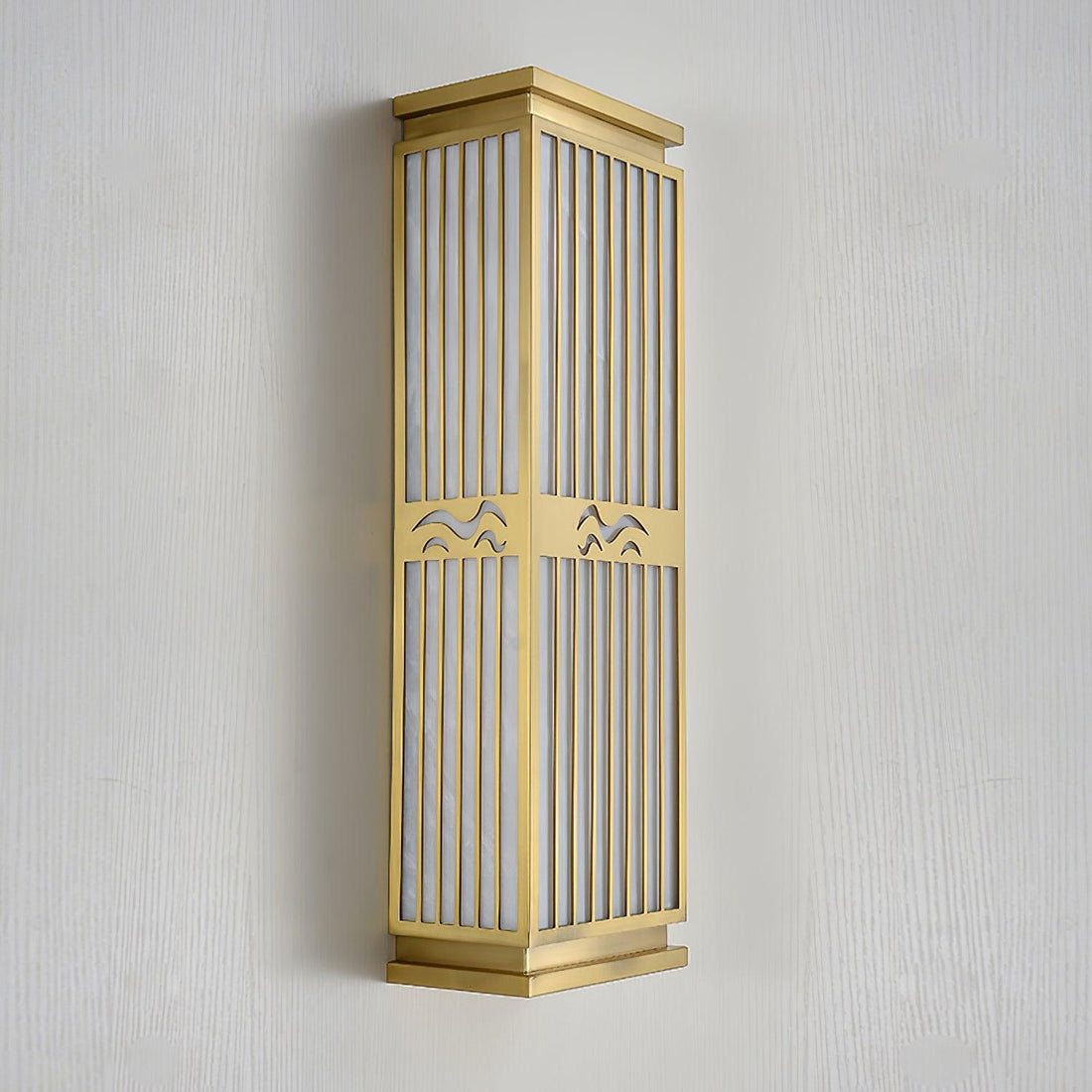 Metal Outdoor Wall Light - Square Acrylic Lamp for Yard