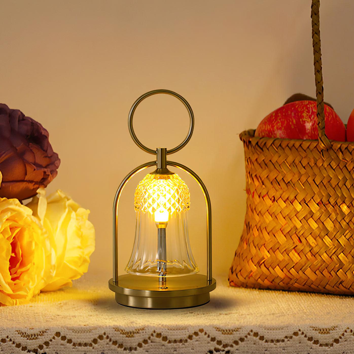 Tragbare Akku-Tischlampe – Wiederaufladbares LED-Licht für Zuhause &amp; Draußen