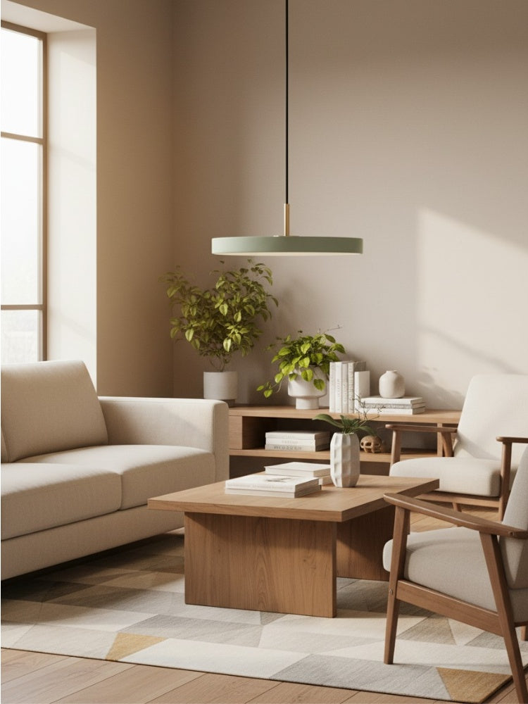 Asteria Minimalist Metal and Acrylic LED Pendant Light
