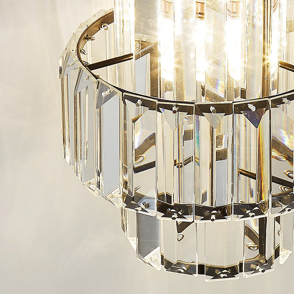 Luxury Pendant Light – Glass Gold Fixture for Elegant Home Interiors