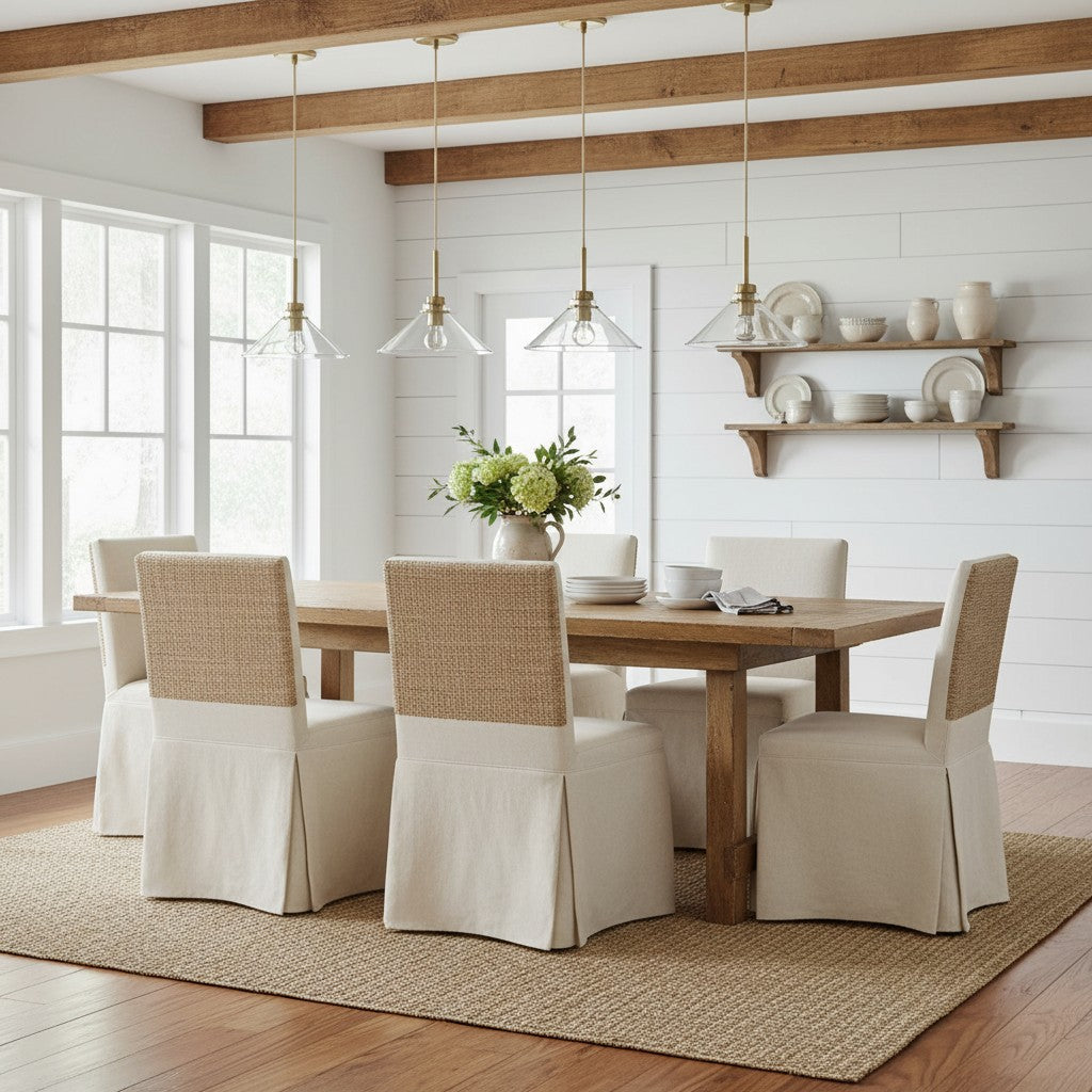 Aurenza Moderne Bauernhaus-Pendelleuchte – Verstellbarer Schirm für warmes Ambiente