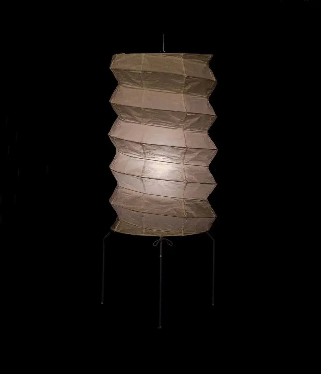Stehlampe im Japandi-Stil – Reispapier-Plisseelampe fürs Schlafzimmer