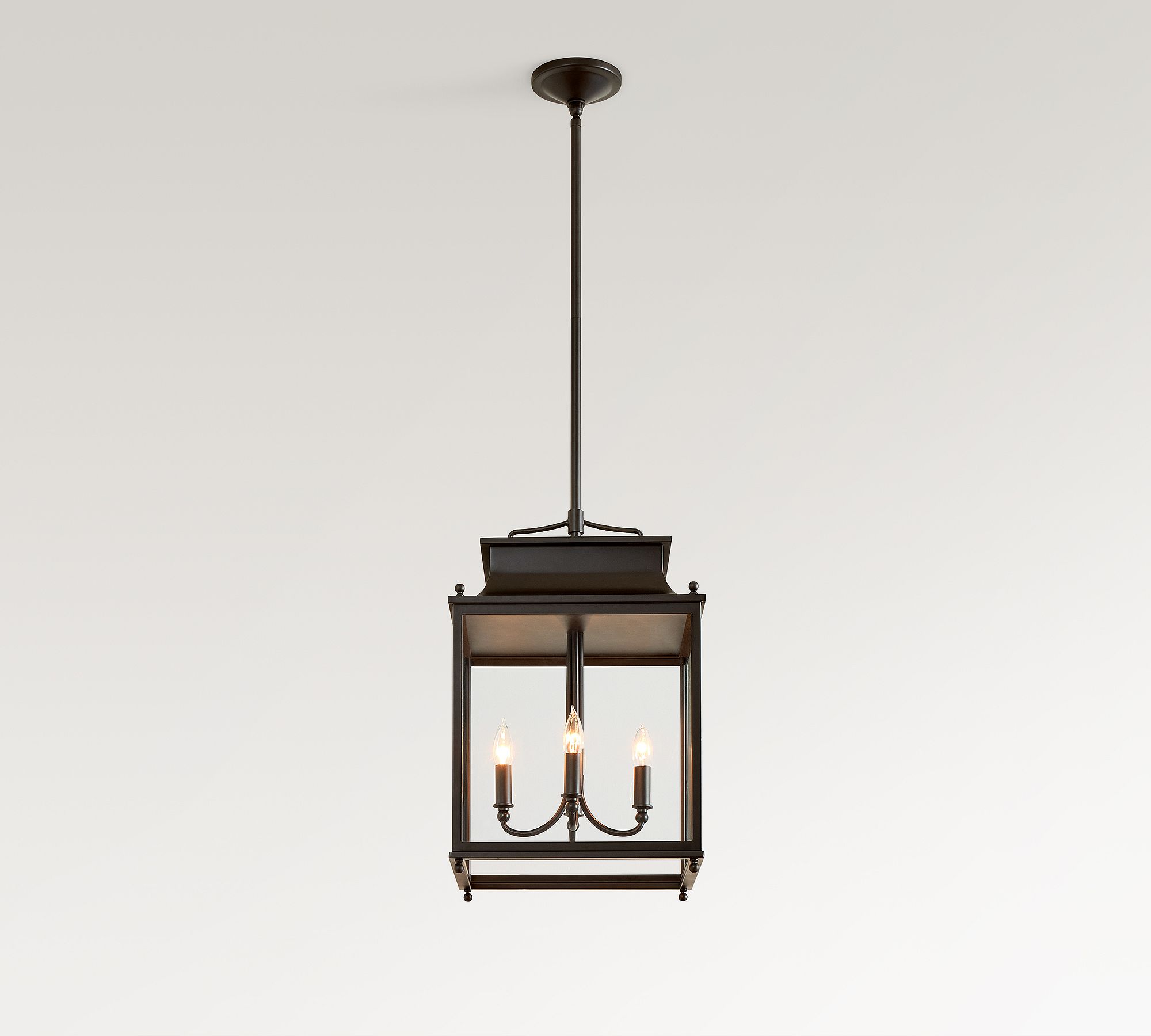 Yolvira Lantern Outdoor Pendant Light - Metal Modern Light for Porch