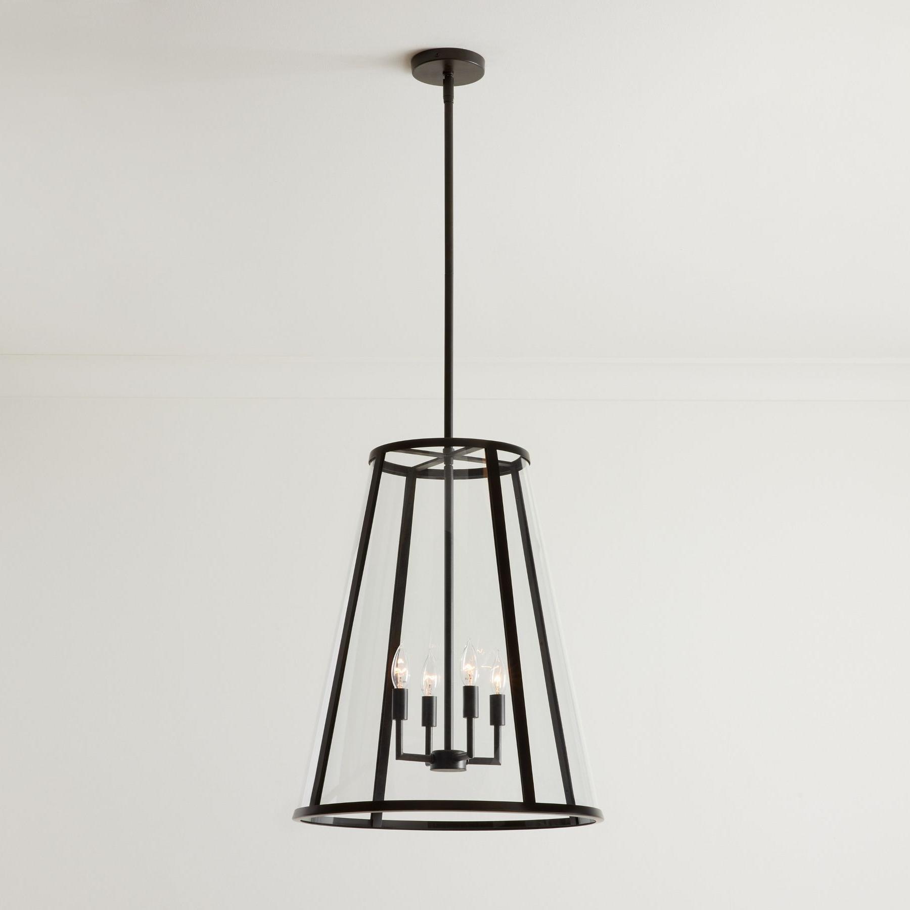 Ferrix Industial Iron Pendant Lamp - Glass Outdoor Lantern Lighting