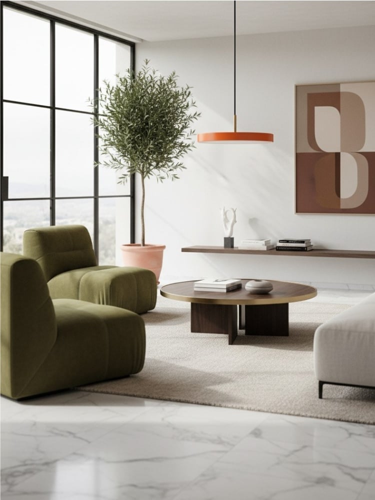 Asteria Minimalist Metal and Acrylic LED Pendant Light