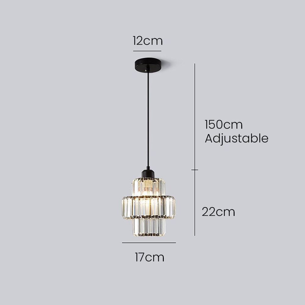 Luxury Pendant Light – Glass Gold Fixture for Elegant Home Interiors