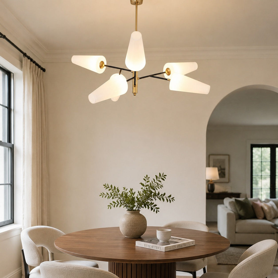 French Style Glass Chandelier