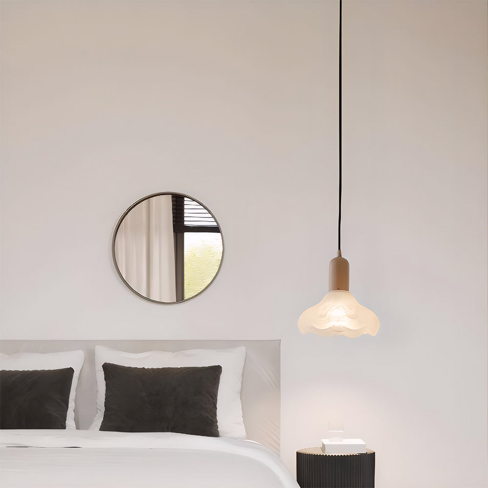 Retro Glass Pendant Light - Creative Bedroom Lighting Vintage