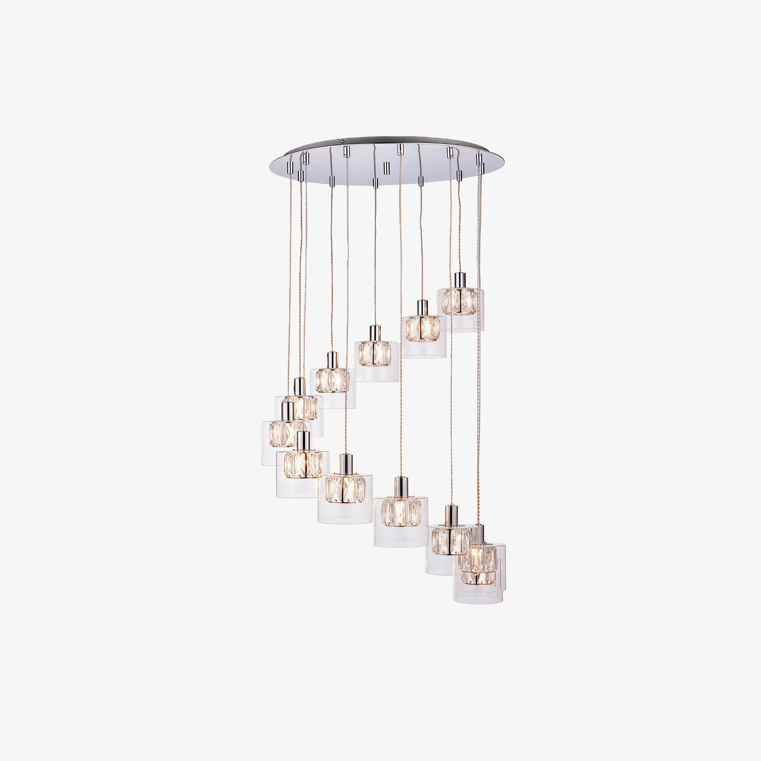 Glomara Sculpted Metal Pendant Lamp – Transitional Sconce Ambient Lighting for Bedrooms and Entryways