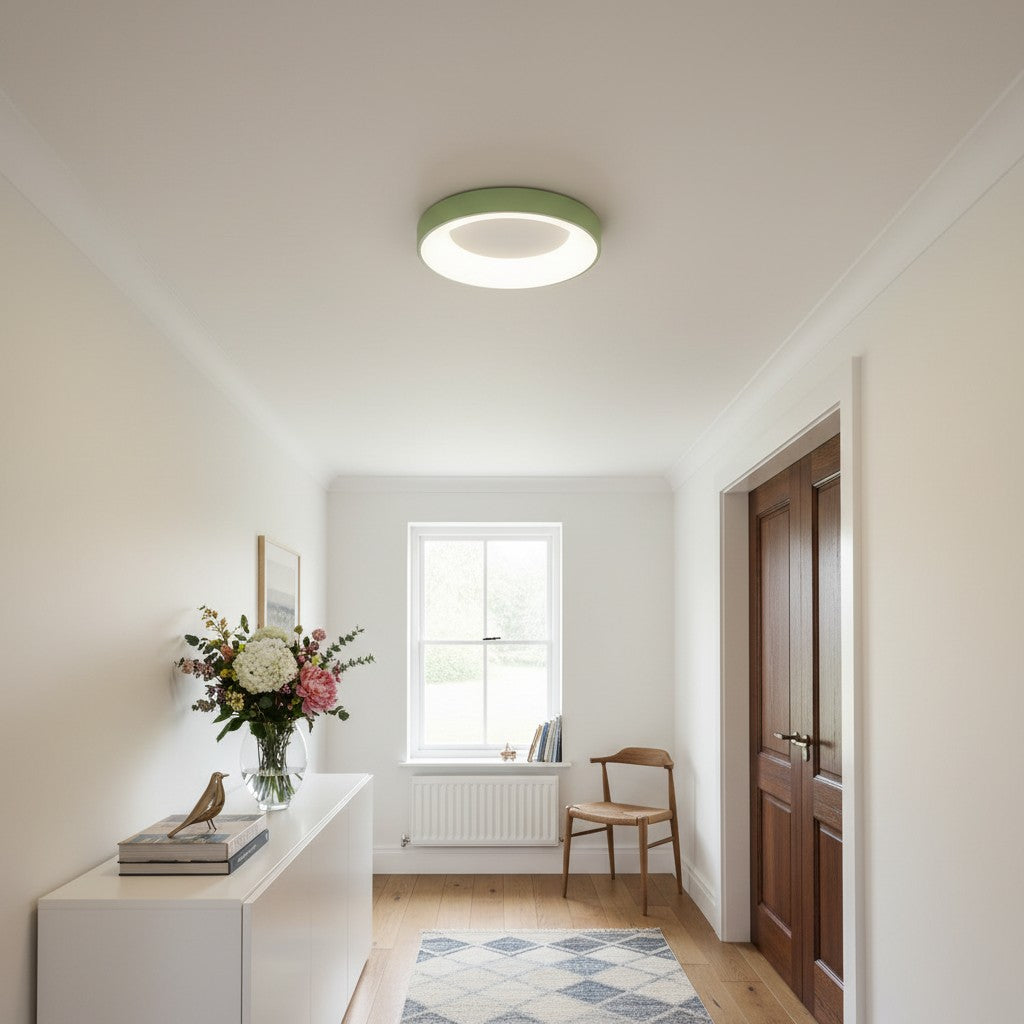 Lumiflexa Modern Round Ceiling Light Acrylic Shade for Bedroom and Hallways