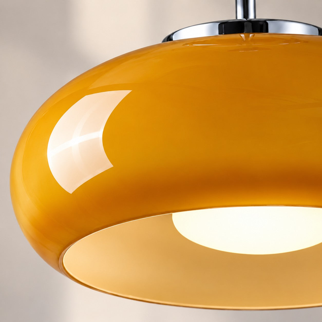 Bauvia Bauhaus moderne runde Glas-Deckenleuchte