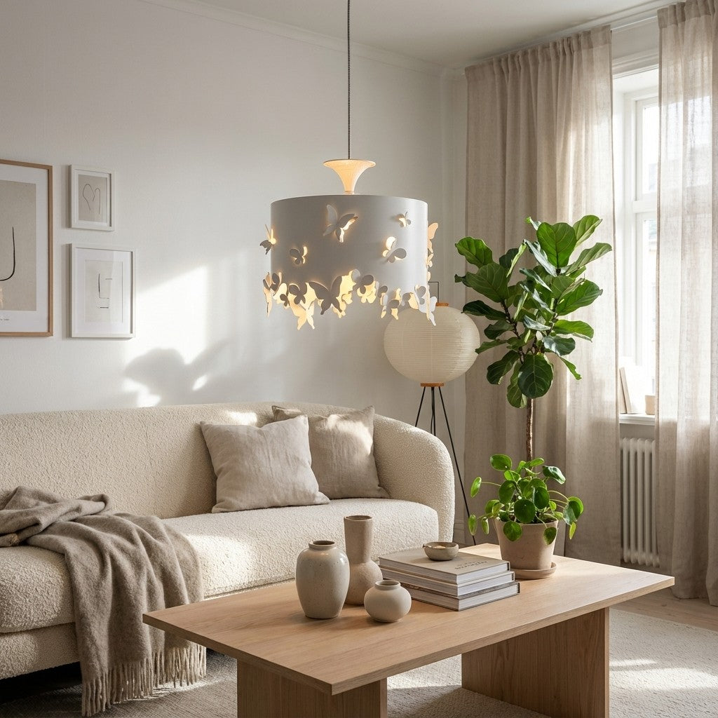 Alaria Design Pendant Lamp - Artistic Pendant Light with Ambient Shadow for Living Room