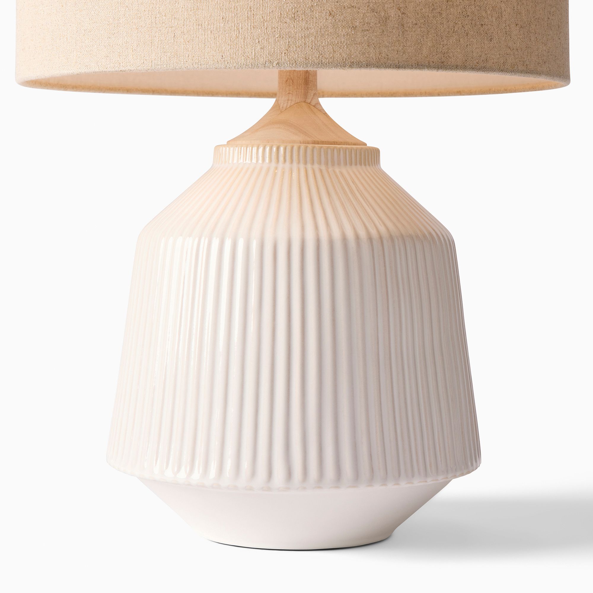 Ceruna Ripple Ceramic Table Lamp – Modern Design Minimalist Style Lighting Perfect for Living Room Bedroom Office