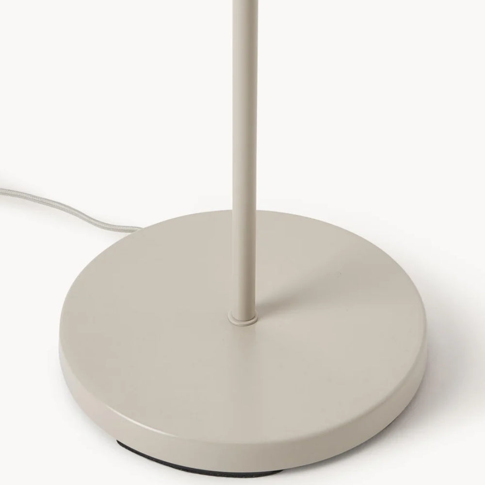 Velura Stand Floor Lamp - Beige Linen Shade and Metal Stand