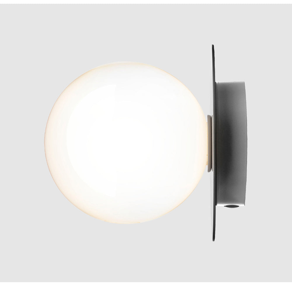 Glass Orb Ceiling Light - Modern Metal Ball Ceiling Lamp for Hallway