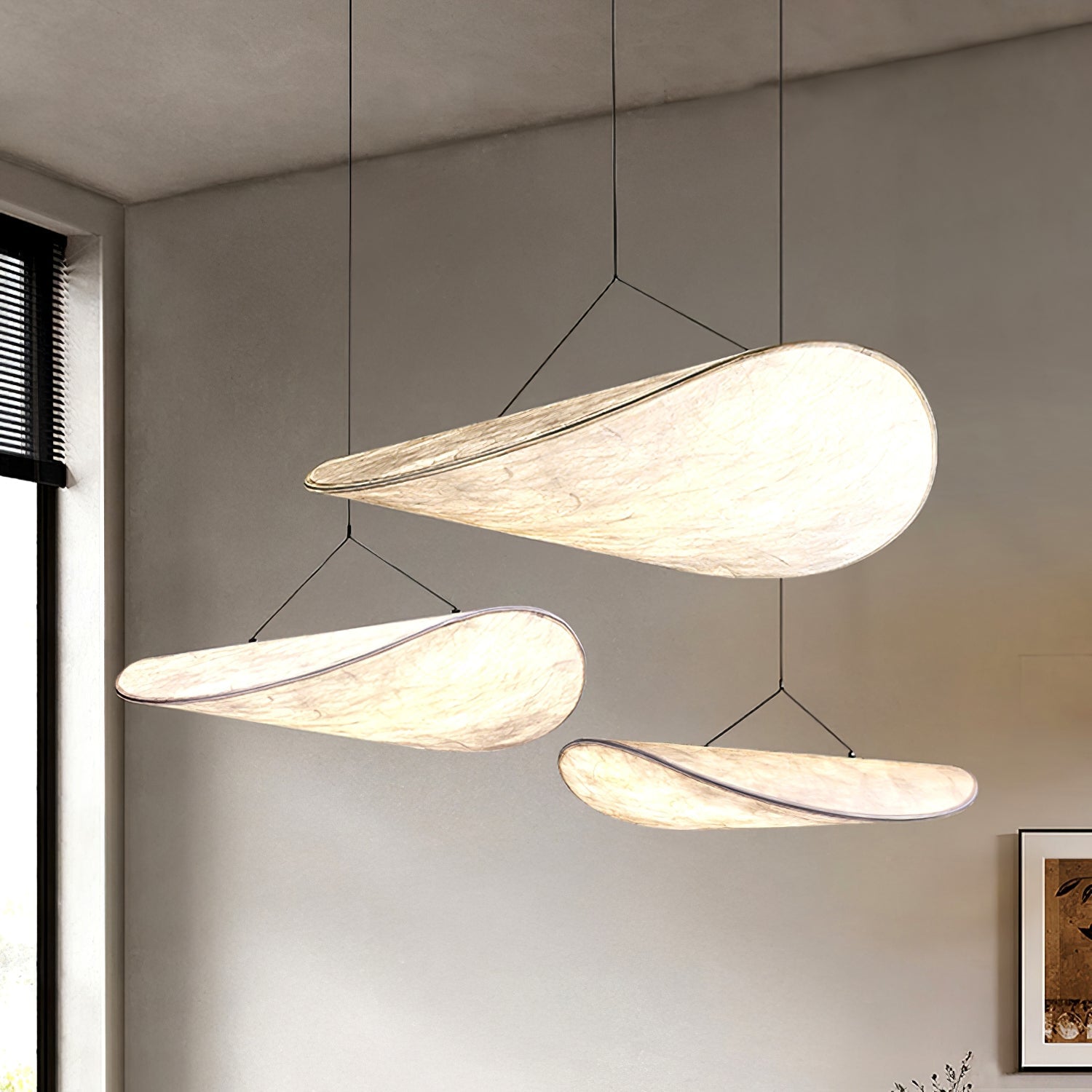 Cloudlike Mulberry Silk Plug-In Pendant Light