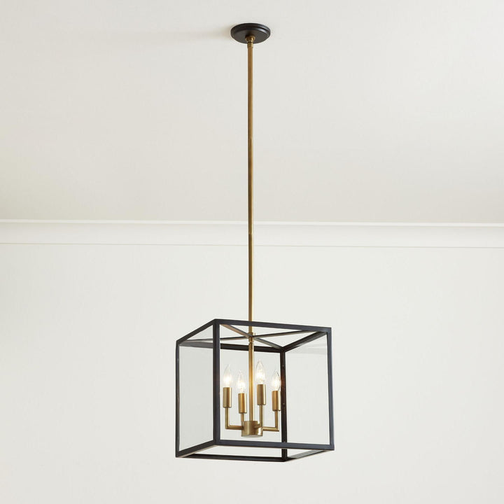 Ferrix Industial Iron Pendant Lamp - Glass Outdoor Lantern Lighting