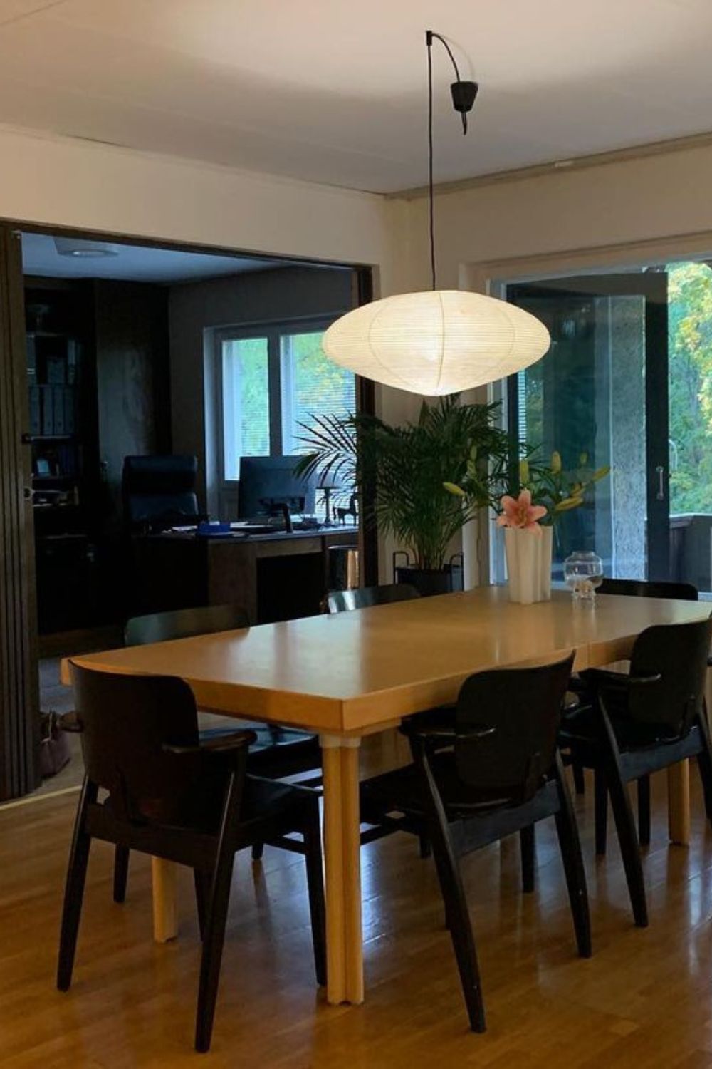 Mulberry Washi Pendant Lamp - Soft Handmade Light for Warm Home Decor