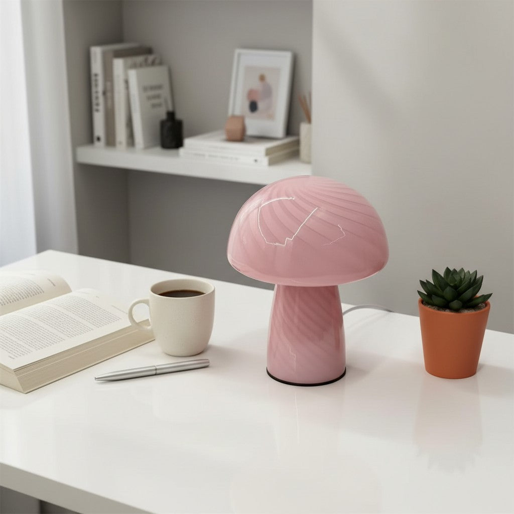 Striglow Mushroom Table Lamp – Artistic Visual Texture for Home and Office