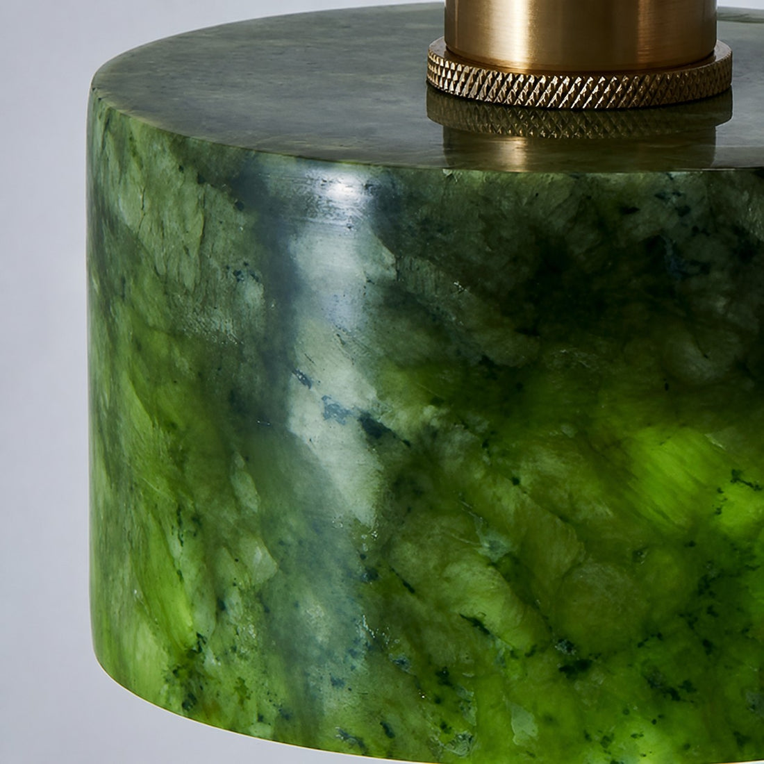 Green Jade 3-Light Cluster Pendant Light