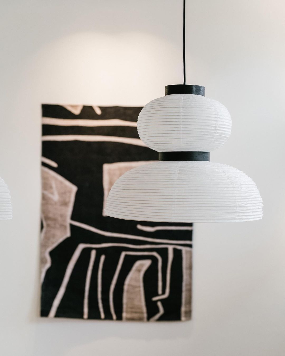 Rounded Layered Paper Plug-In Pendant