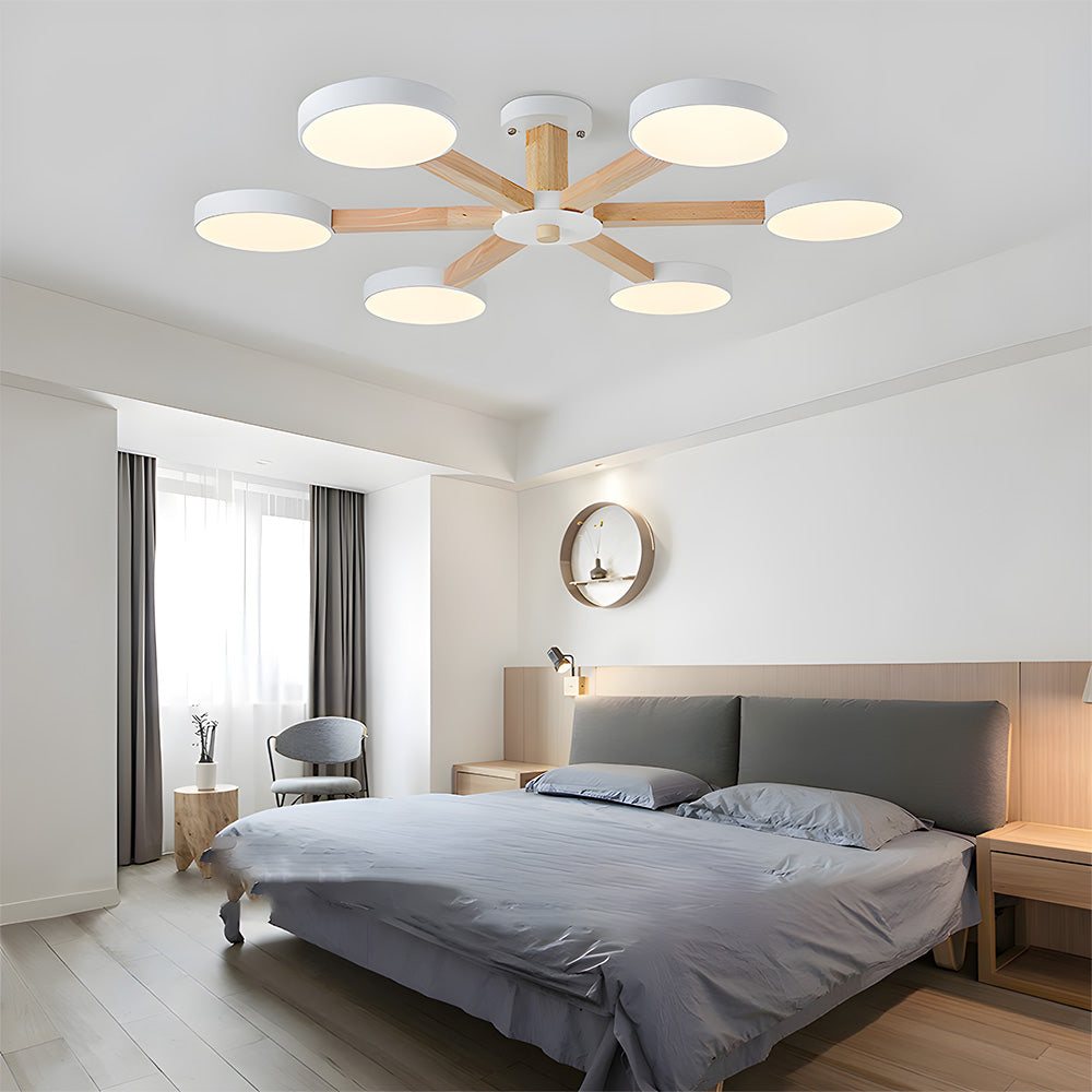 Branch Round Deckenleuchte - Nordische Multileuchte für das Wohnzimmer