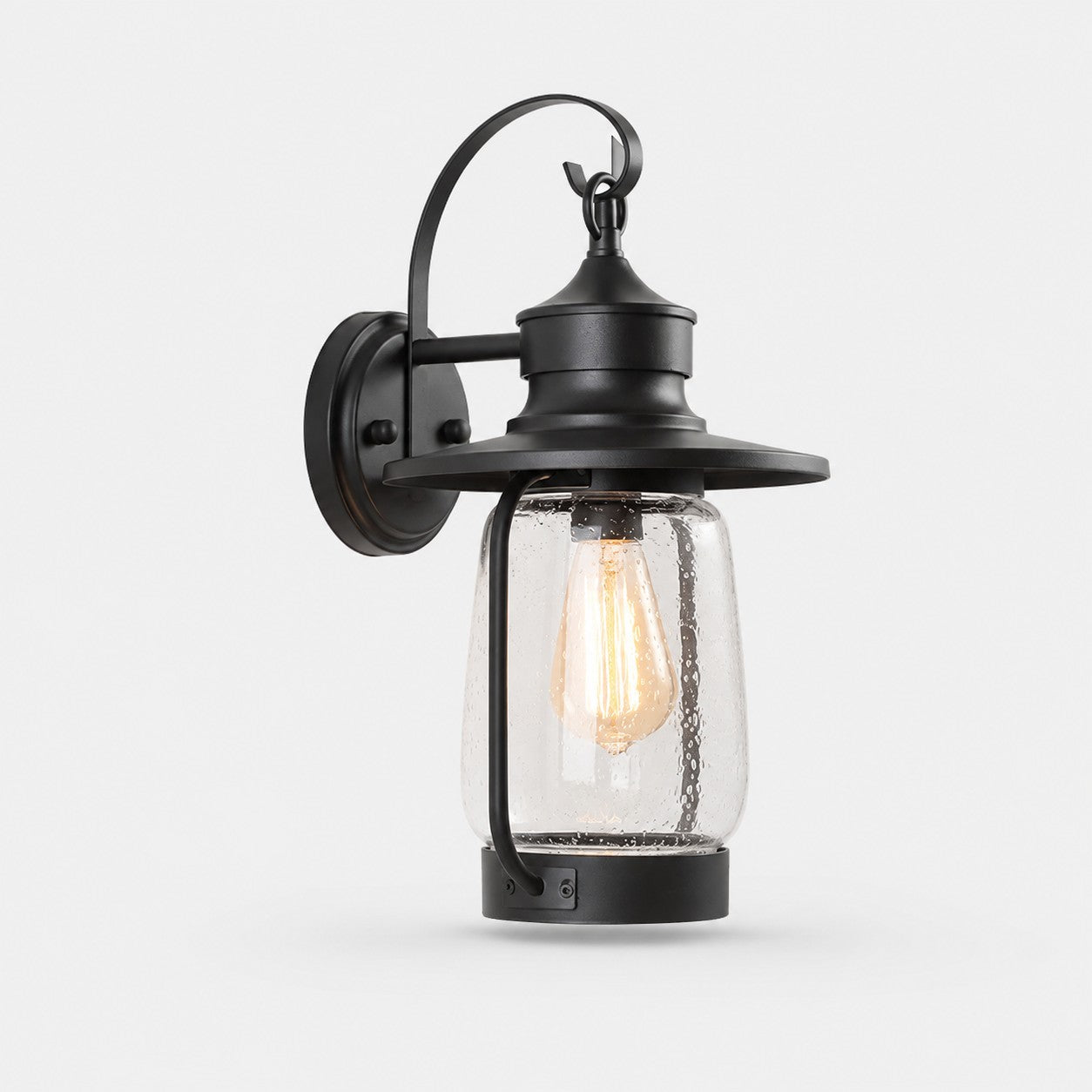 Vintage Sand Black Outdoor Wall Sconce