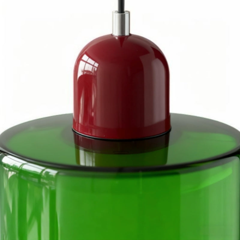 Morvella Layered Disc and Orb Pendant Lamp - Contemporary Cylinder Design for Kitchen Islands