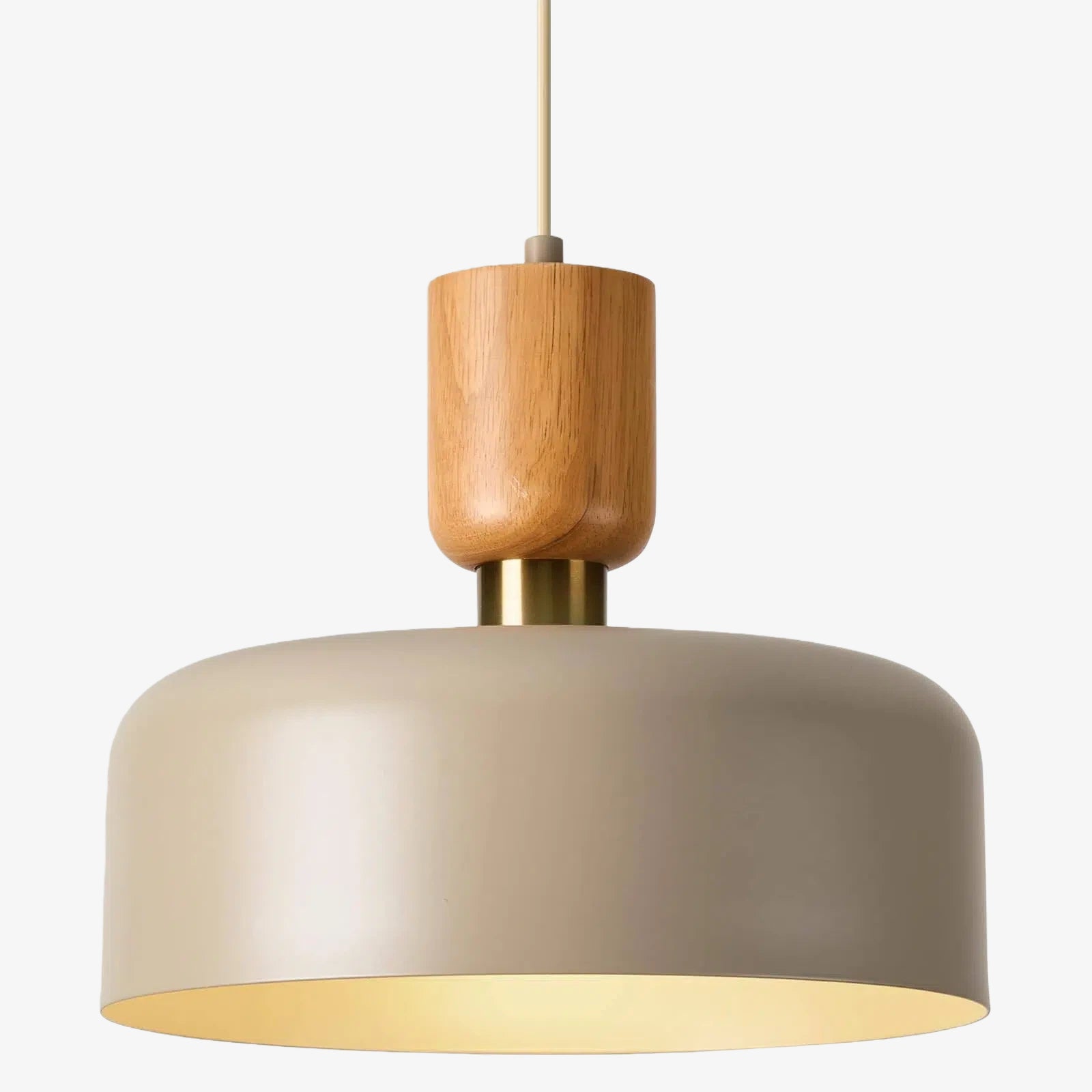 Orbulis Natural Wood Grain Circular Pendant – Modern Minimalist Light for Islands and Foyers