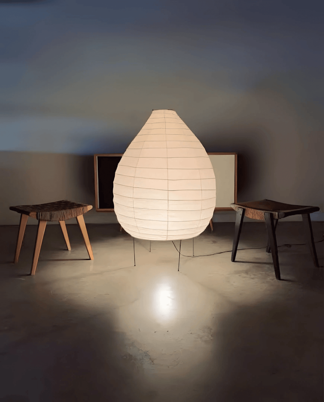 Stehlampe aus Washi-Papier – Laternendesign für Wohnzimmer &amp; Schlafzimmer
