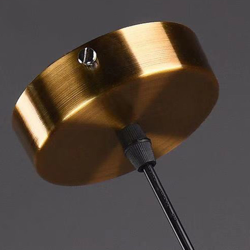 Nordic Glass Orb Pendant Light - Modern Ball Fixture for Dining Room