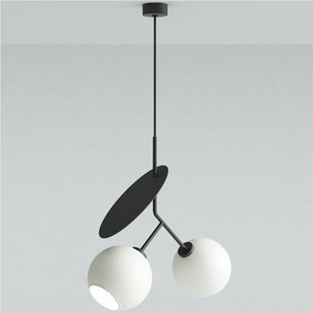 Postmodern Double Pendant Lamp - Cherry Design with Dual Lighting